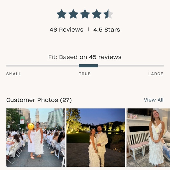 BHLDN Anthropologie White Lace Ruffle Dress - Picture 9 of 11